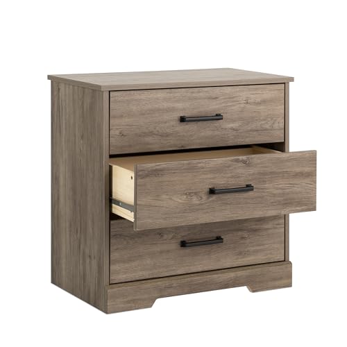 Prepac Sonoma Traditional Tall Nightstand Side Table with 3 Drawers, Functional Tall 3-Drawer Bedside Table 16