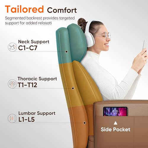 GABRYLLY Ergonomic Chair with Footrest – Wide Cross Legged Chair with Reversible Armrests, 120°Tilt, Heavy-Duty Base, Big and Tall Executive Chair Plus, Brown, GY82766