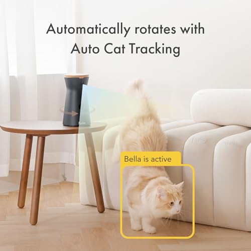 Furbo Mini Pet Camera - Unlock Camera & Smart Features w/Paid Plan: Home Security with Dog & Cat Safety Alerts, 2-Way Audio, Mountable Smart Cam w/Phone App (Subscription Required, 3mo Minimum)