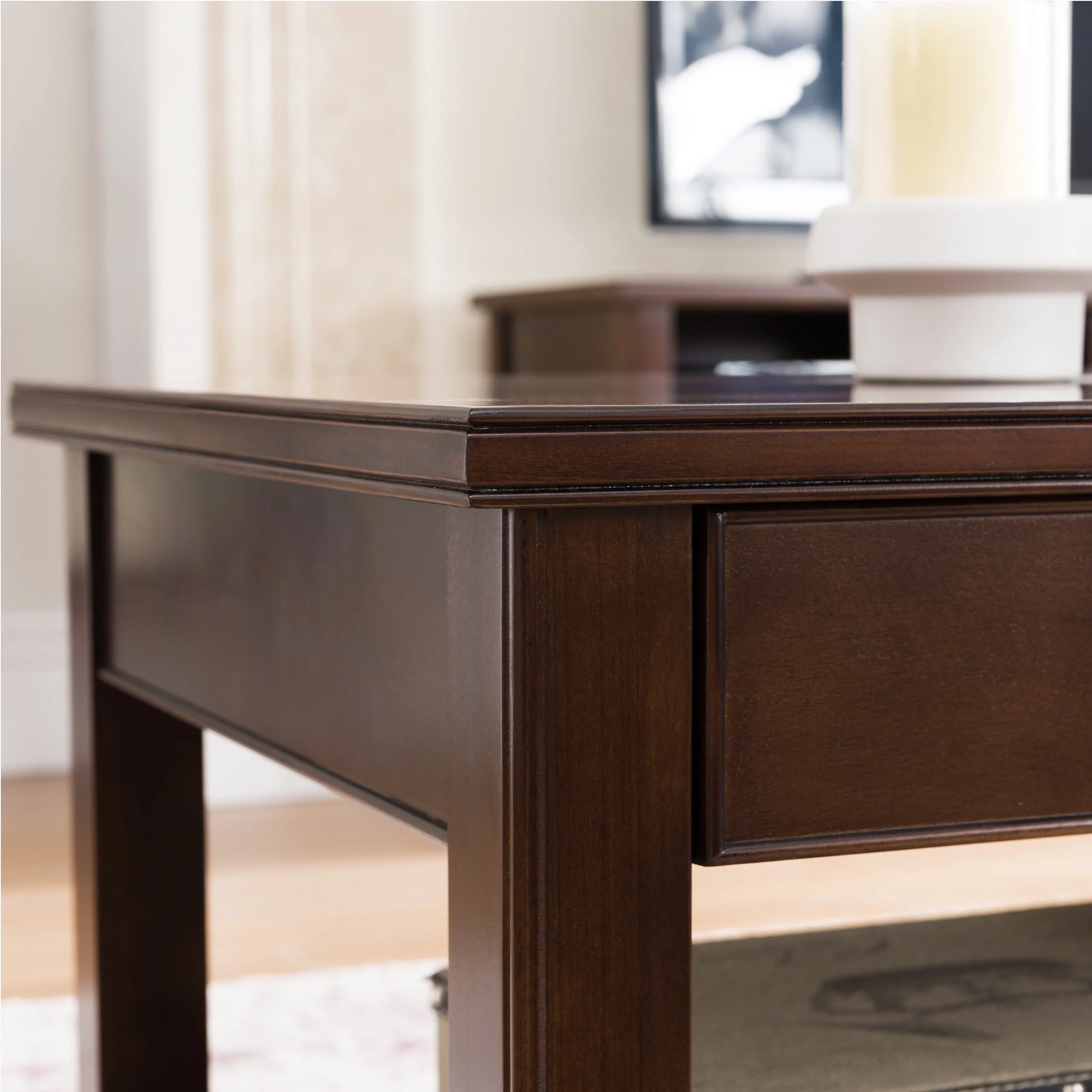 Laurent Coffee Table in Chocolate Cherry