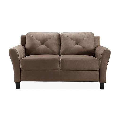Lifestyle Solutions Harrington Loveseat, Black