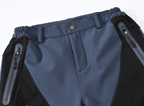 TBMPOY Women's Ski Snow Pants Waterproof Windproof Hiking Warm Fleece Lined Softshell Insulated Pant