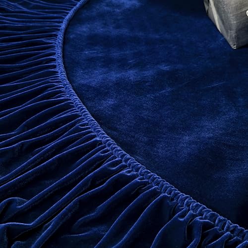 60-Inch Ruffled Velvet Christmas Tree Skirt with Foam Padding, Nylon Backing and Lace-Up Tie Closure, Burgundy