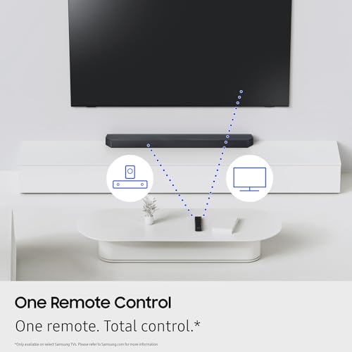 Samsung B-Series Soundbar HW-B630F 3.1 ch DTS Virtual:X Soundbar with Subwoofer (2025 Model) One Remote Control, Voice Enhance Mode, Adaptive Sound
