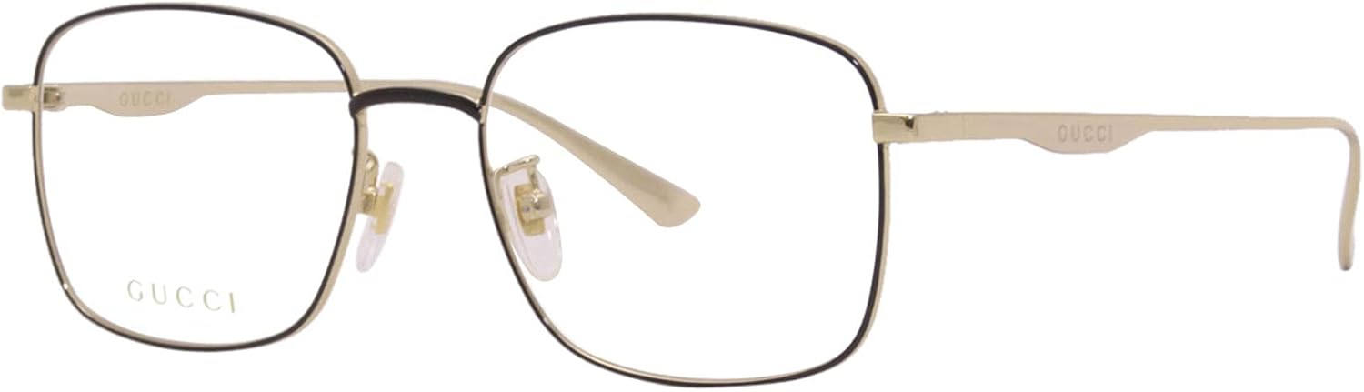 Gucci GG 0869OA 003 Black Metal Rectangle Eyeglasses 54mm