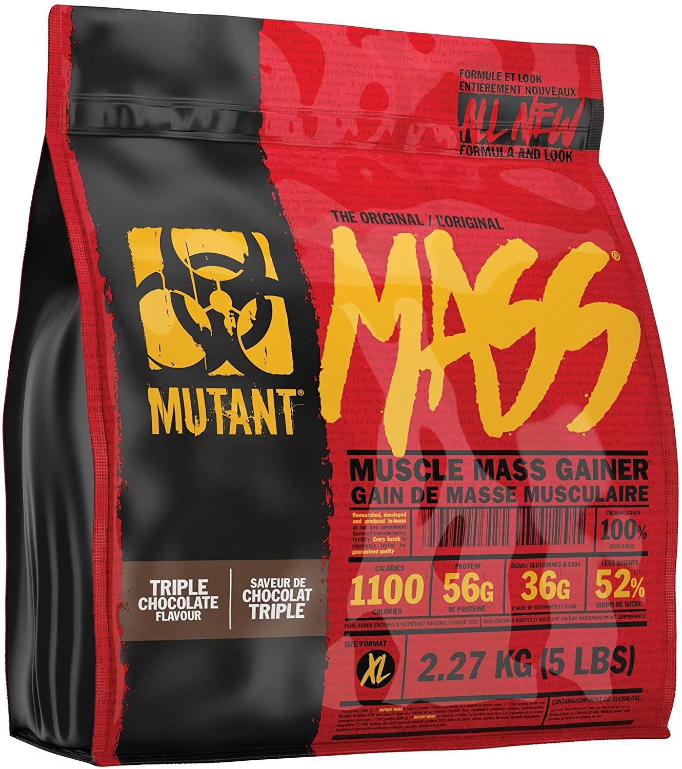 Fit Foods Mutant Mass, Triple Chocolate, 2.2 kg