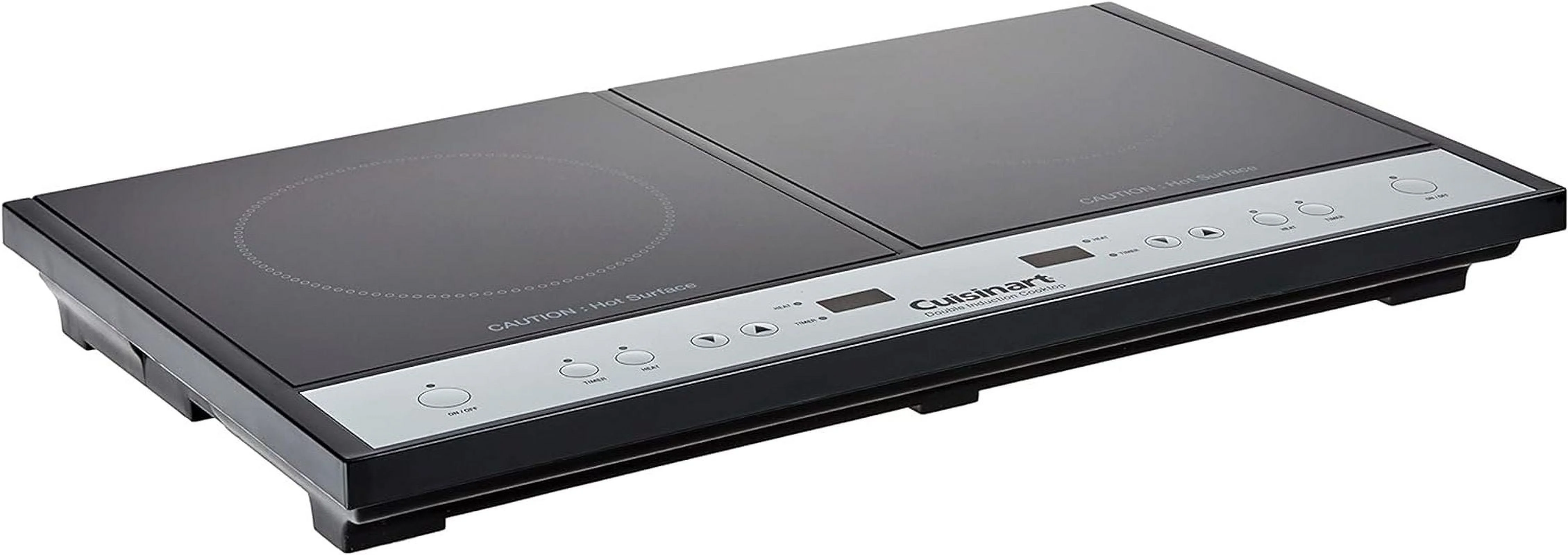 Restored Cuisinart ICT-60FR Double Induction Cooktop, Black - Certified Refurbished