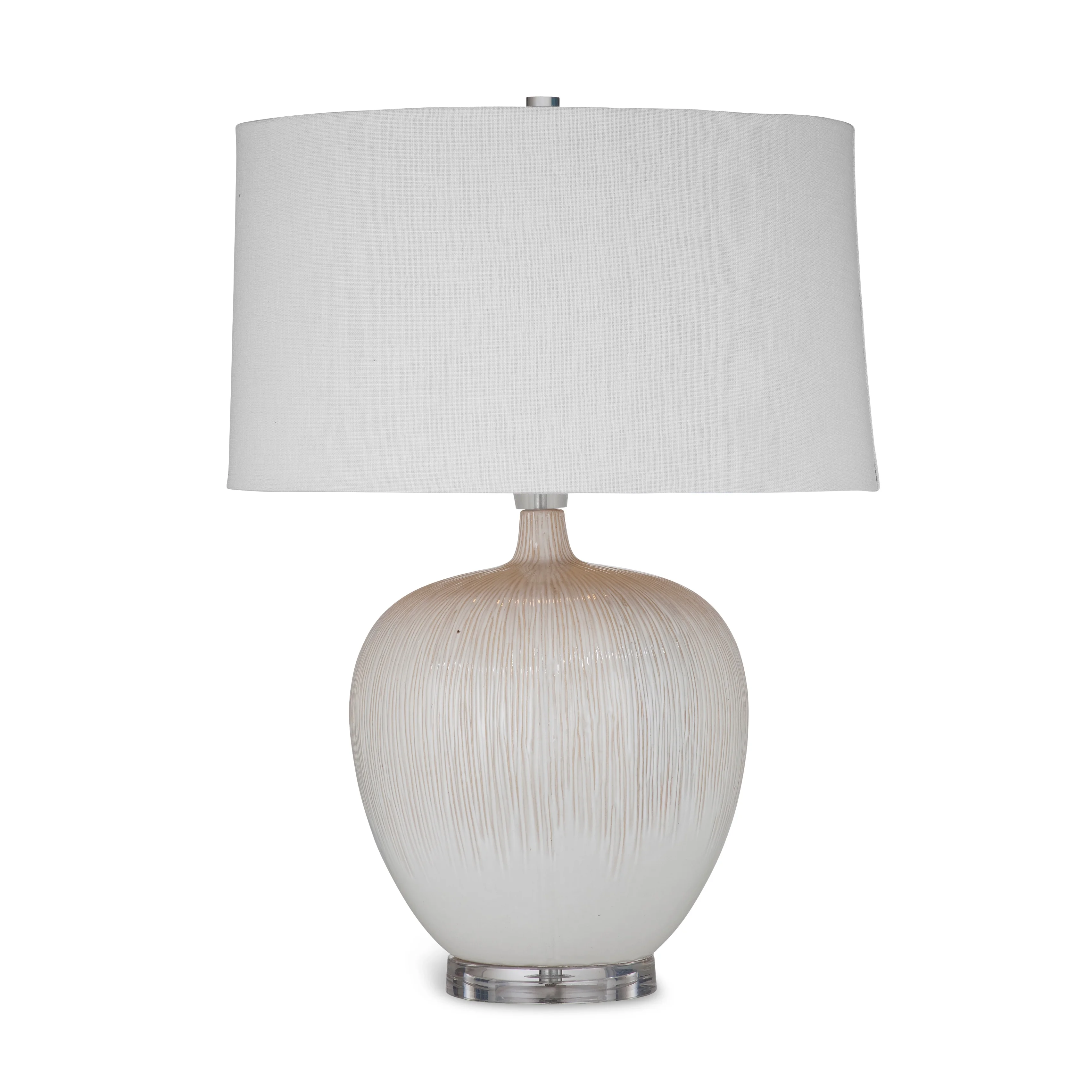 Arcadia Ceramic Table Lamp in Beige