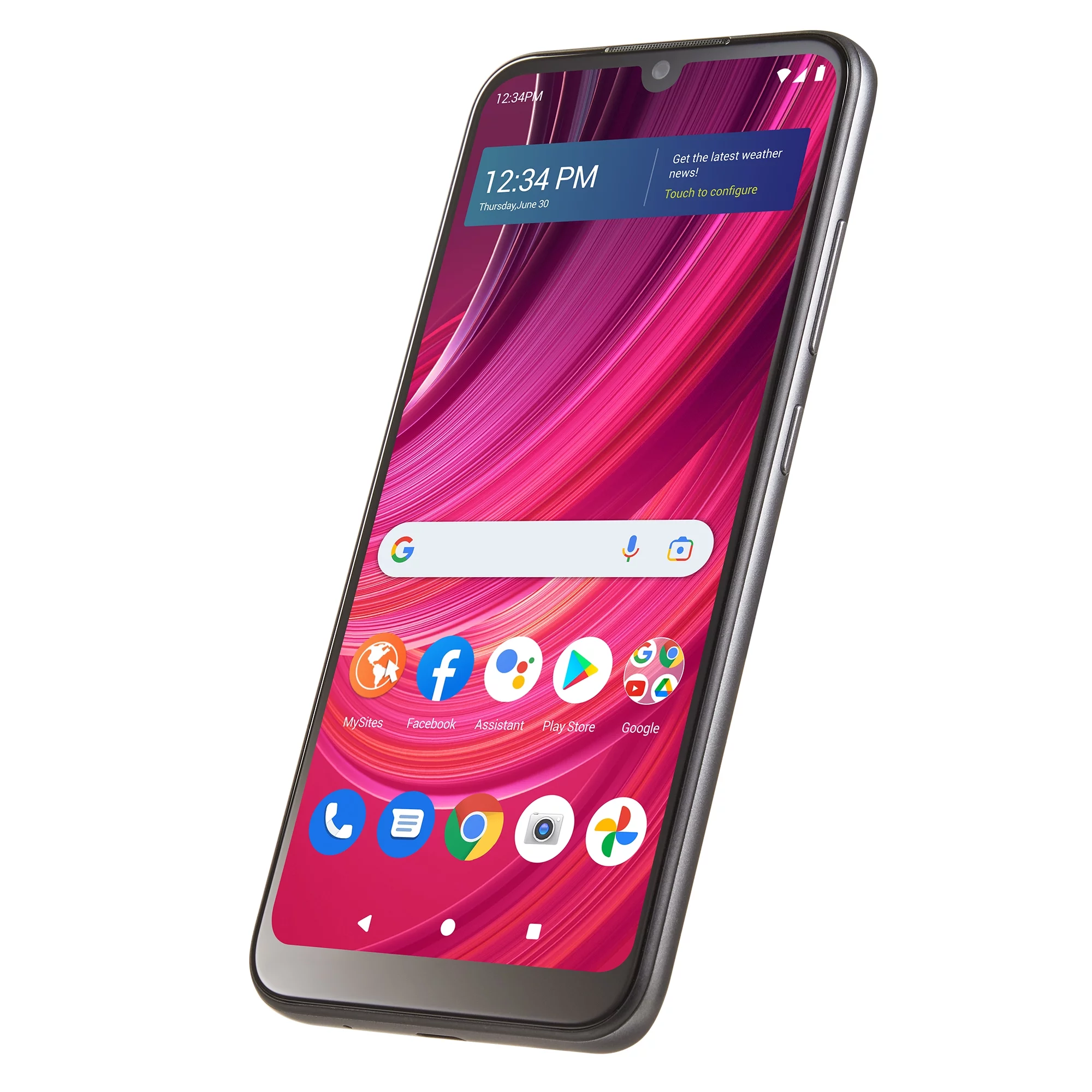 Walmart Family Mobile BLU View 4, 32GB, Black - Prepaid Smartphone [Locked to Walmart Famiy Mobile]