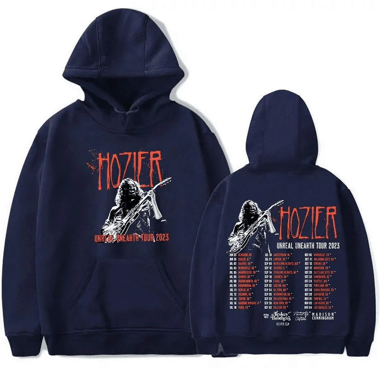 Hozier hoodies 2023 Unreal Unearth tour hoodies sweatshirt music fans  rock club hoodies sweatshirt blues Pullovers