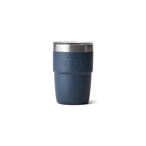 YETI Rambler 8 oz Stackable Cup, Stainless Steel, Vacuum Insulated Espresso Cup with MagSlider Lid