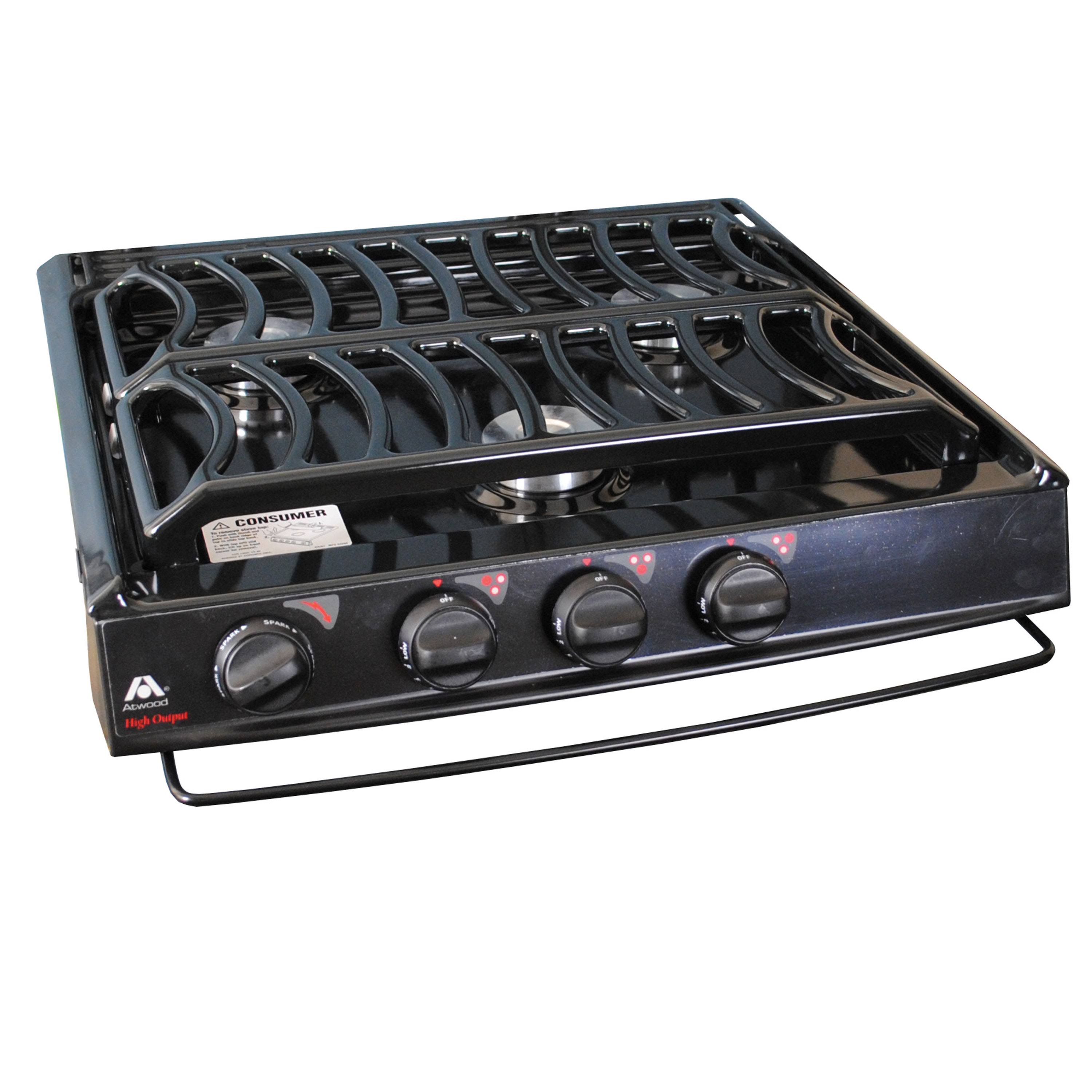 Atwood 52961 CA-35 B Slide-in Cooktop with Piezo Ignition Sealed Burner Black