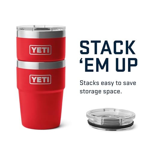 YETI Rambler 16 oz Stackable Tumbler, Vacuum Insulated, Stainless Steel with MagSlider Lid
