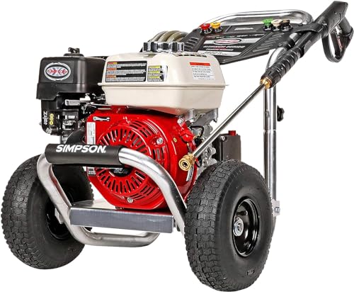 Simpson Cleaning 4200 PSI Gas Pressure Washer, 4.0 GPM Power Washer for Commercial Use, Honda GX390 Engine, 50-Foot Steel-Braided Hose, Aluminum Series, 49-State (ALH4240)