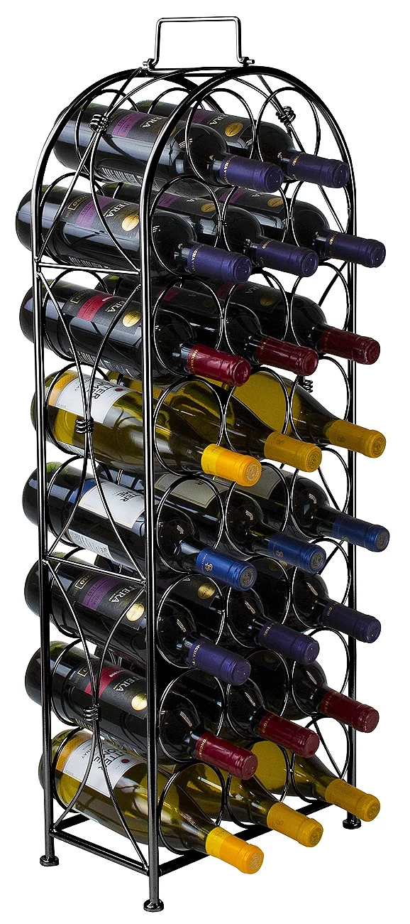 Sorbus Bordeaux Chateau Wine Rack, Holds 23 Bottles of Your Favorite Wine, Elegant Looking French Style Wine Rack to Compliment Any Space, Minimal Assembly Required