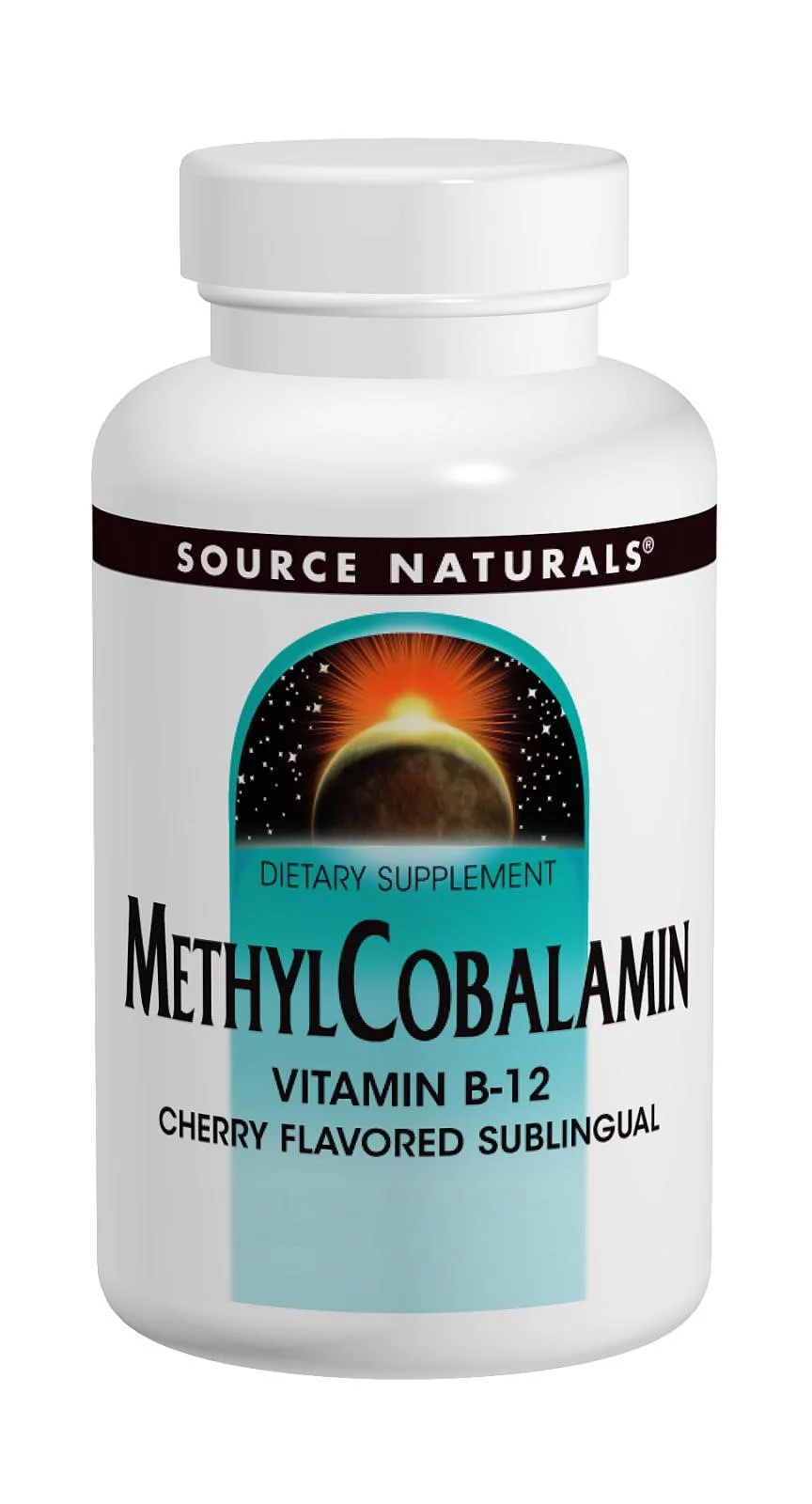 Source Naturals MethylCobalamin Vitamin B-12 Subl Cherry 5mg, 120tab