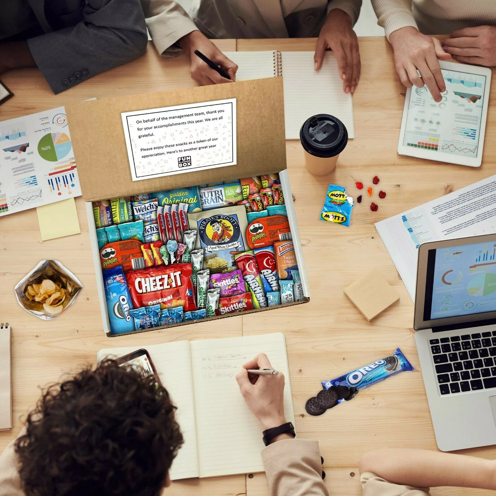 Fun Flavors Box Baked Pastry Dessert Snack Care Package - 20 Snacks Variety Assortment of Cookies, Cakes, Brownies, Cupcakes, Bakery Snack Gift Box