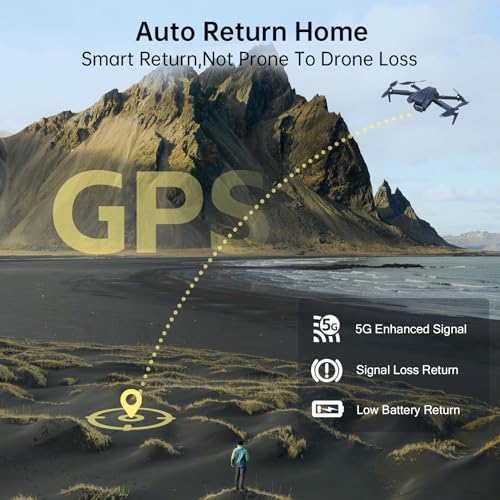 CHUBORY X10 PRO GPS Drone with Camera for Adults 4K UHD, 90 Min Long Flight Time,3280 FT Long Control Range, Auto Return, Follow Me, Brushless Motor,X10 PRO-US-250707-1