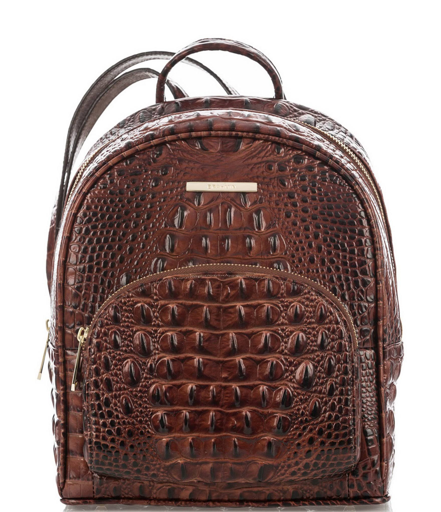 Brahmin Pecan Melbourne Collection Mini Dartmouth Backpack