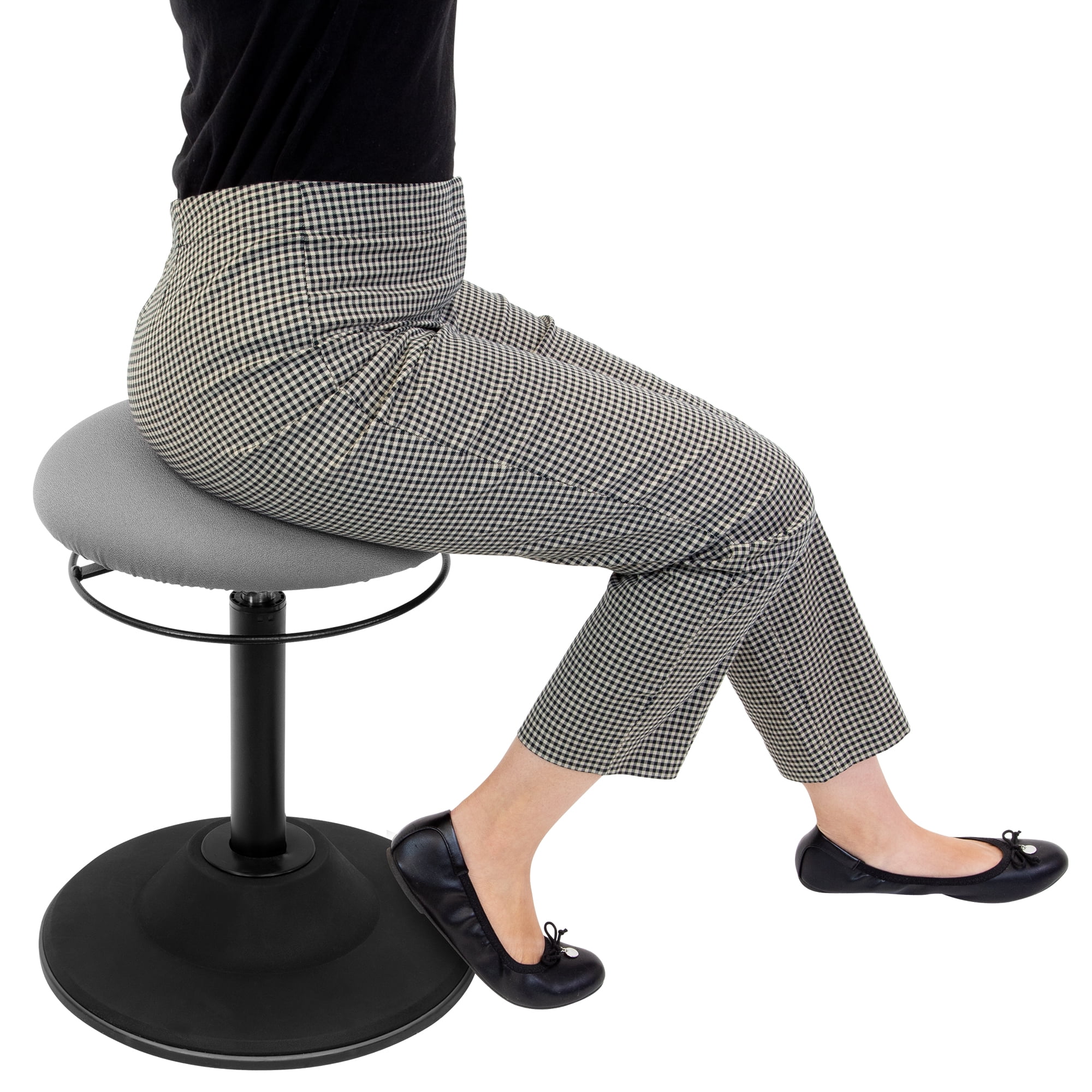 Mount-It! Height Adjustable Standing Desk Stool