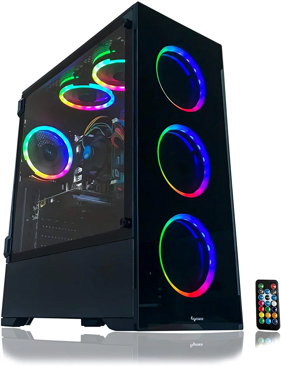 Alarco Gaming PC Desktop Computer Intel 3.70GHZ ,16GB Ram,512GB SSD ,WIFI , RX 580 8GB, WINDOWS 11 , RGB
