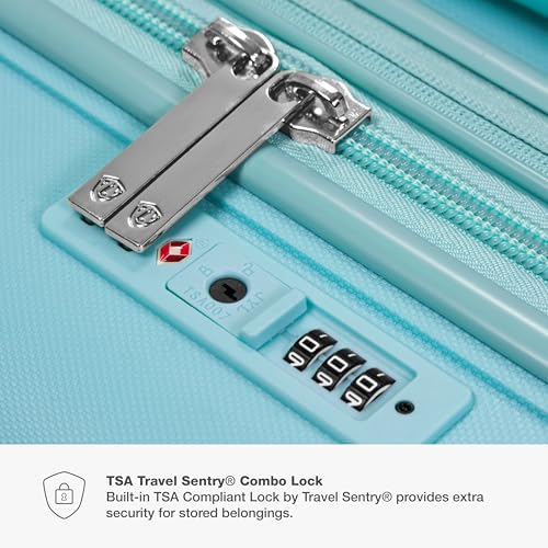 Traveler's Choice Pagosa Indestructible Hardshell Expandable Spinner Luggage, Black, 22