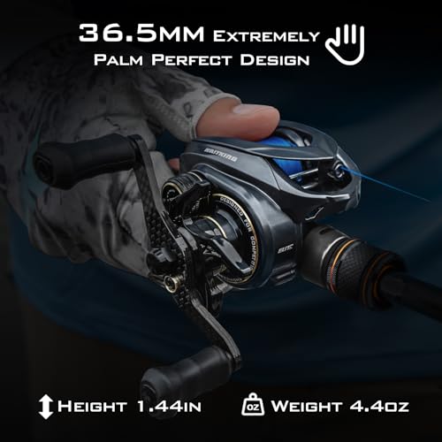 KastKing Kestrel Elite Baitcasting Fishing Reel, Magnesium Frame Finesse Baitcaster Lightest at only 4.4 Ounces, Easily Cast Lures Down to 1/32 oz, 11+1 Double Shielded BB, 8.4:1 High Speed Gear Ratio
