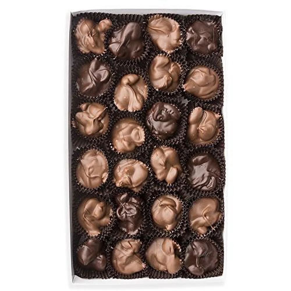 1 Lb Almond Clusters Mixed (Milk 65%  Dark 35%) Chocolate