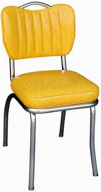 Handle Back Diner Chair with Single Tone Channel Back & 2