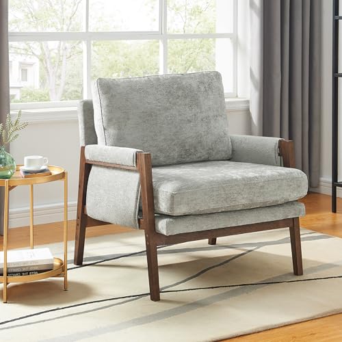 Roundhill Furniture Kelly Mid-Century Modern Accent Armchair, Green