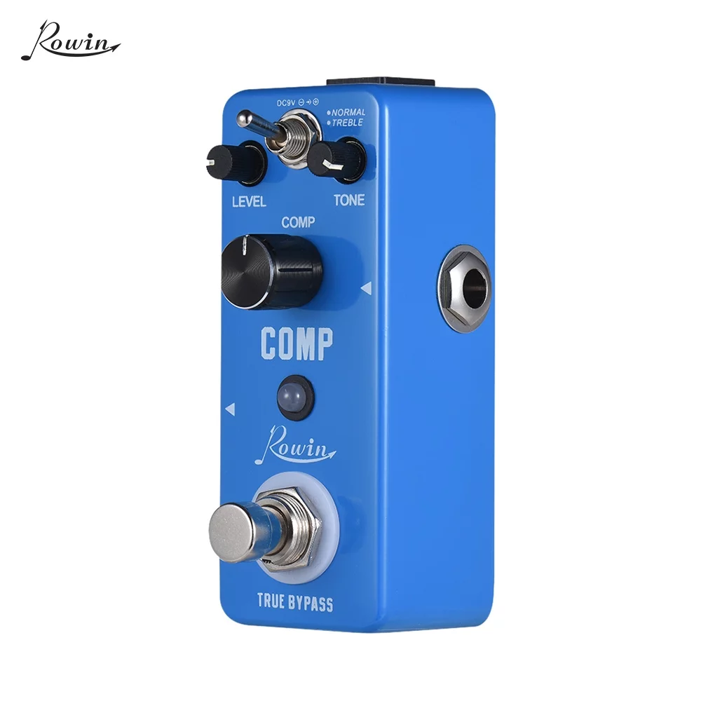 Rowin COMP Compressor Compress Guitar Effect Pedal Aluminum Alloy Shell True Bypass