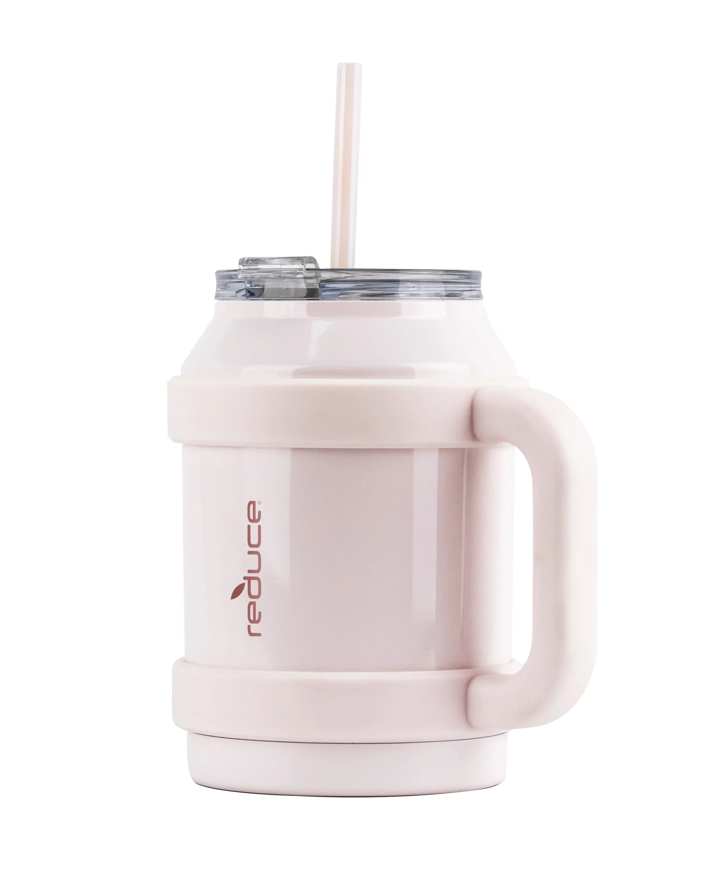 Reduce 50 oz Mug Tumbler, Stainless Steel with Handle – Keeps Drinks Cold up to 36 Hours – Sweat Proof, Dishwasher Safe, BPA Free – Pink Cotton, Opaque Gloss