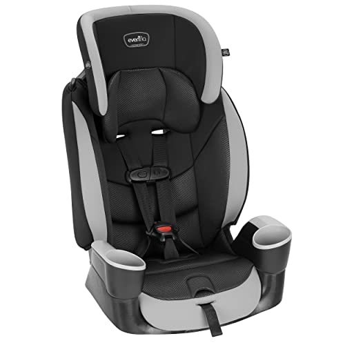 Evenflo Maestro Sport Harness Highback Booster Car Seat, 22 to 110 Lbs., Granite Gray, Polyester