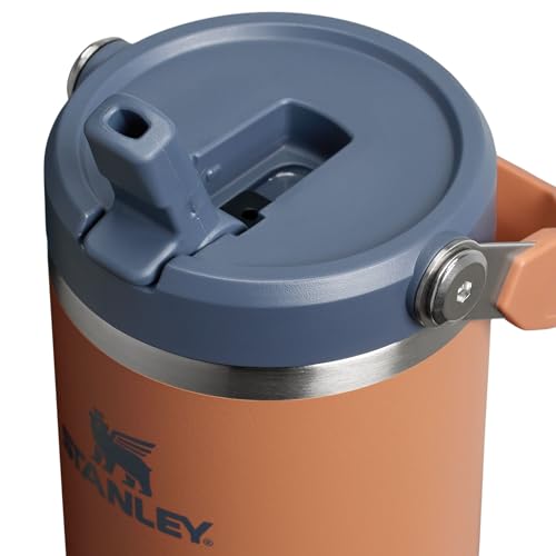 Stanley IceFlow Flip Straw Tumbler with Handle 30 oz | Twist On Lid and Flip Up Straw | Leak Resistant Water Bottle | Insulated Stainless Steel |BPA-Free | Lilac