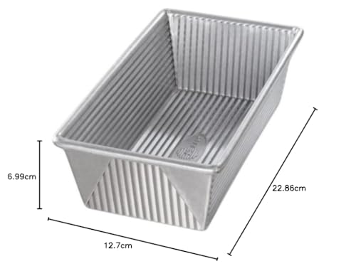 USA Pan Nonstick Standard Bread Loaf Pan, 1 Pound, Aluminized Steel