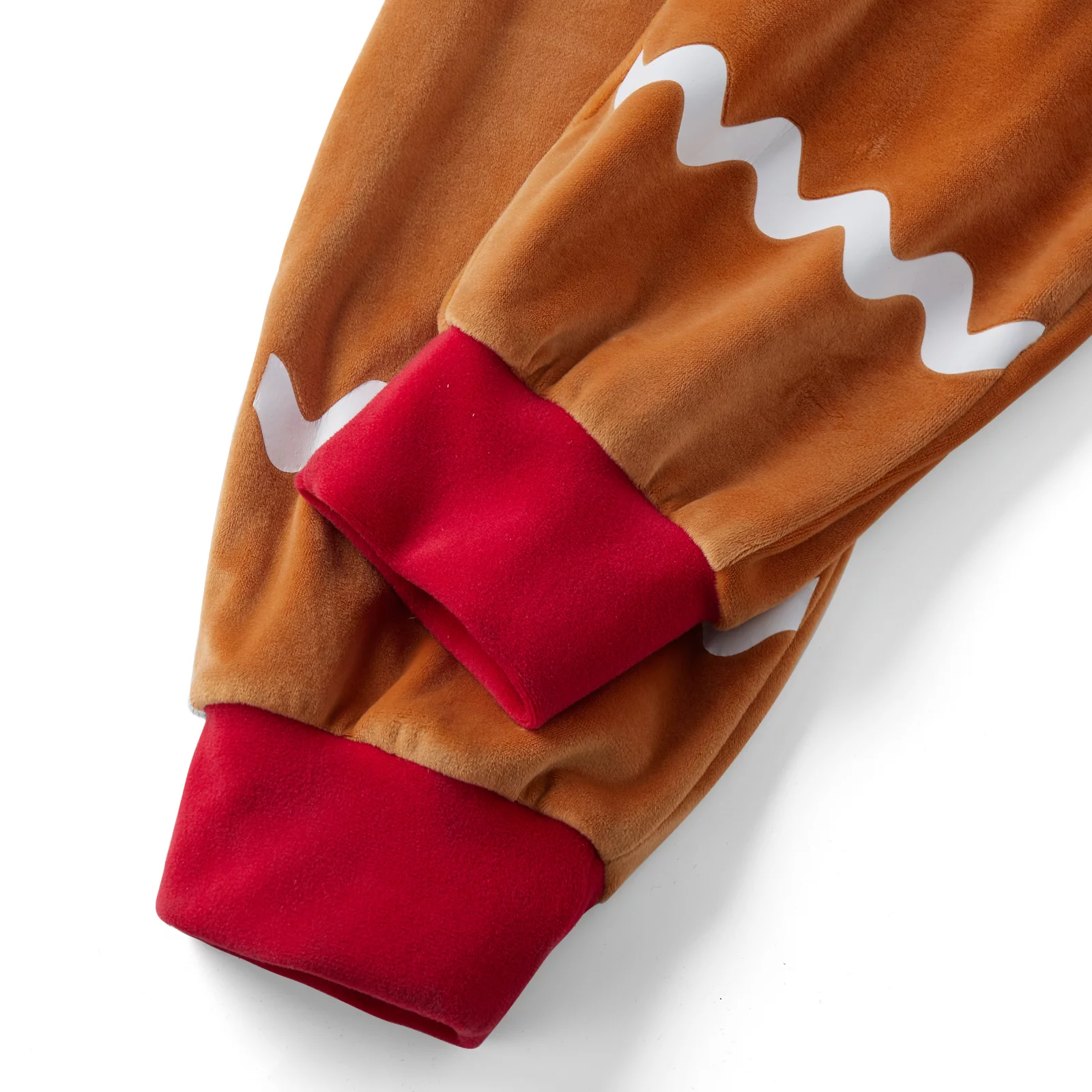 mlpeerw Women Men Christmas Gingerbread Costumes Funny Gingerbread Jumpsuit Zip Up Hooded Romper Xmas Party Cosplay Costume