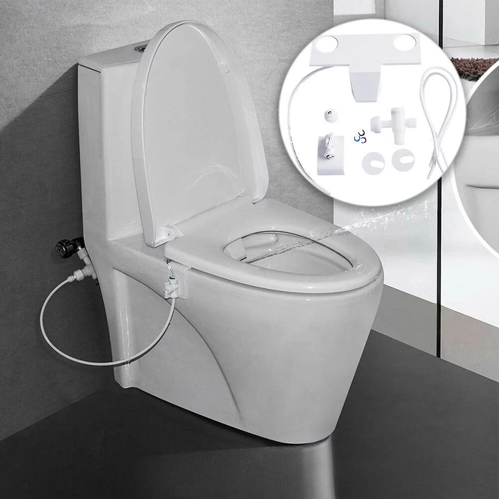 Bathroom Bidet Toilet Fresh Water Spray Clean Seat Non-Electric Kit Attachment