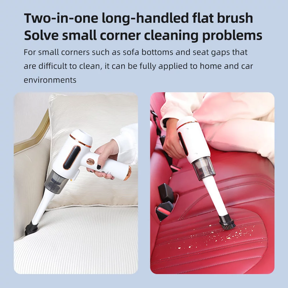 moobody Mite Removal Instrument Wireless Household Small 7200PA 120W Household Bed Mite Removal Machine 6000 Times/MIN Double Vacuum Cleaner UV Lamp Sterilization