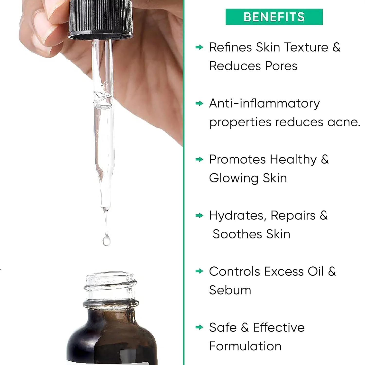 10% Niacinamide Serum with Rice Water | Serum for Face | For Clear, Blemish-Free, Bright Skin | Suits All Skin Types | 30 ml