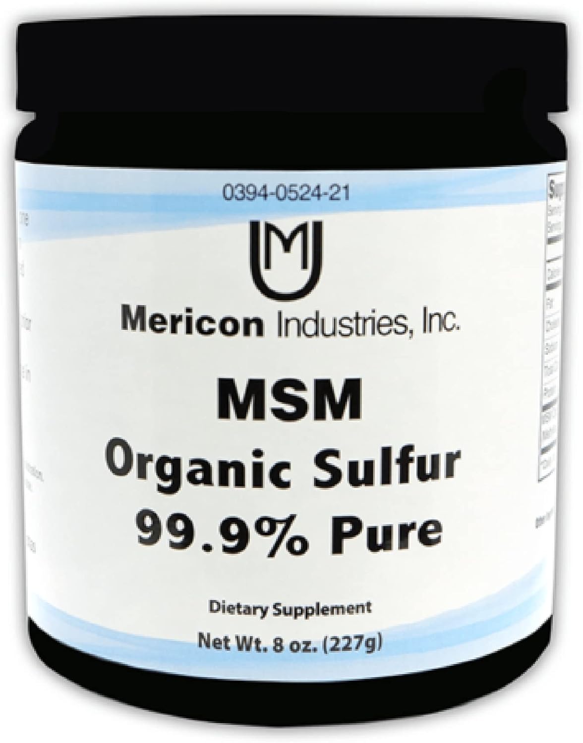 Industries MSM Organic Sulfur Powder | MSM Supplement for Inflammation, Hair Growth, Healthy Skin, & Increased Energy | Non-GMO, Vegan, Gluten Free, Soy Free (8oz)