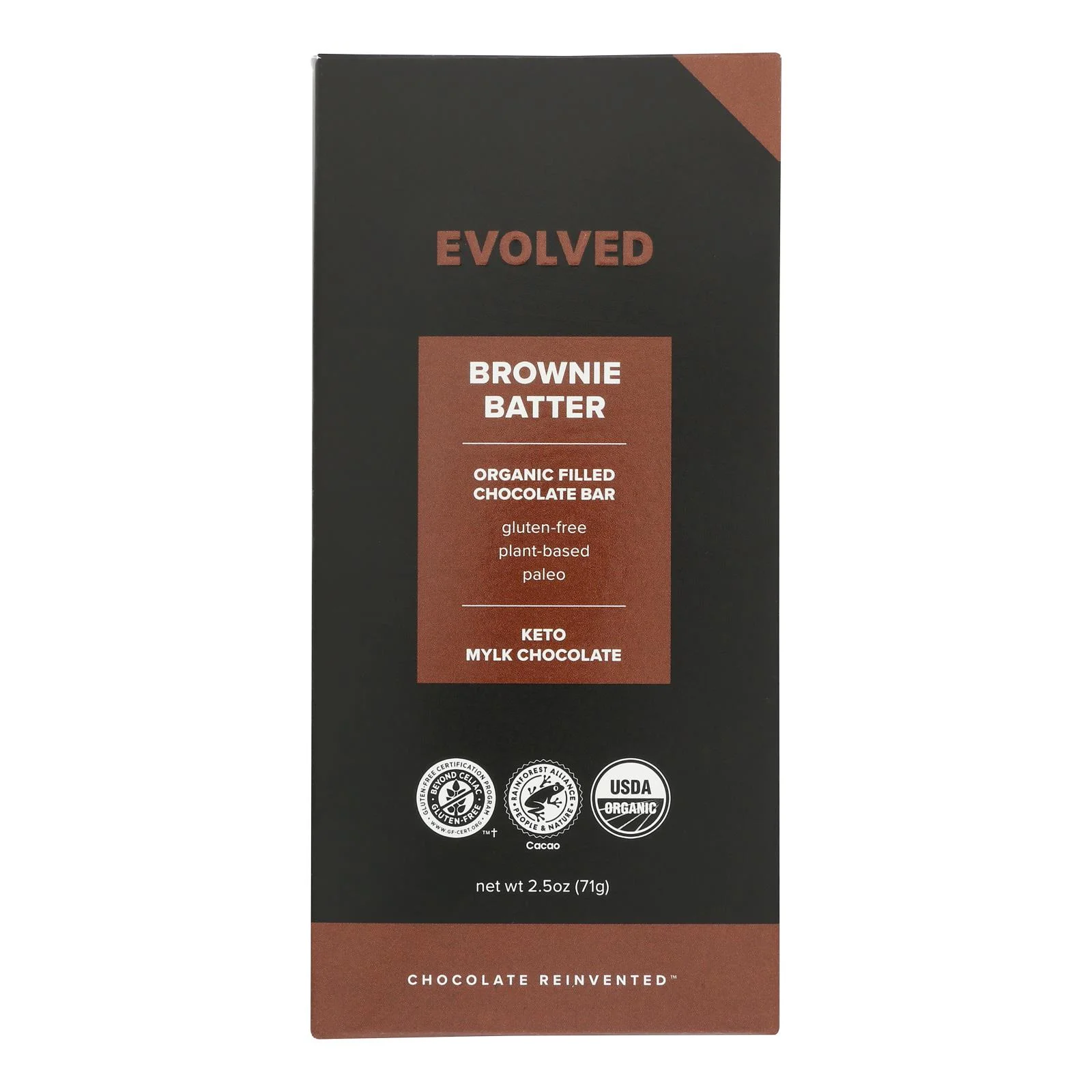 Evolved - Chocolate Br Kto Brwni Butter - Case of 8-2.5 OZ