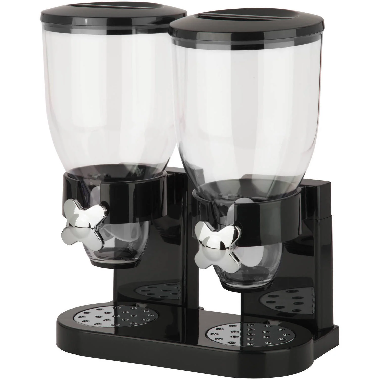 Black Zevro Double Cereal Dispenser