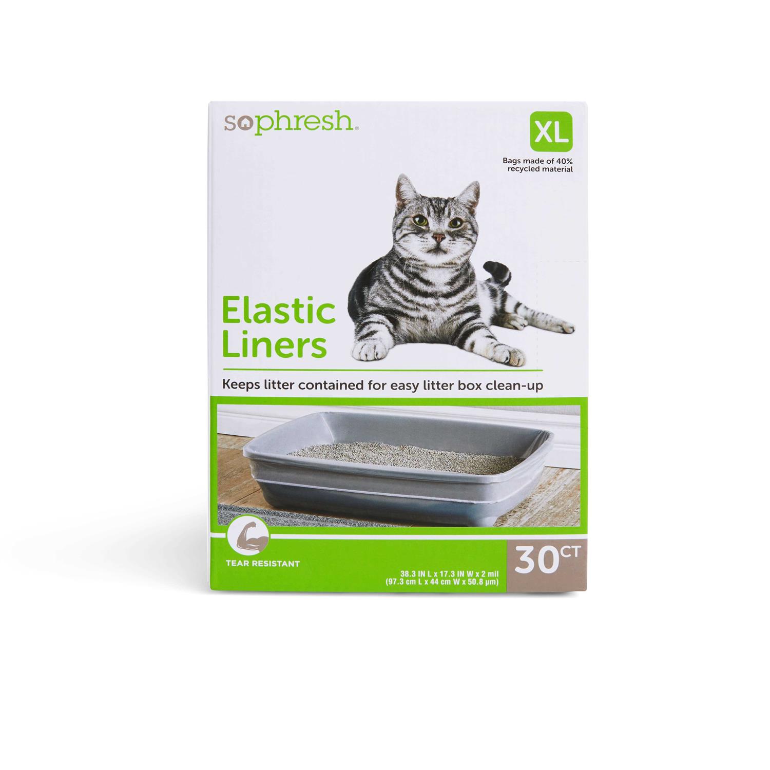 So Phresh Elastic Litter Liners for Cats - Pet Supplies online store