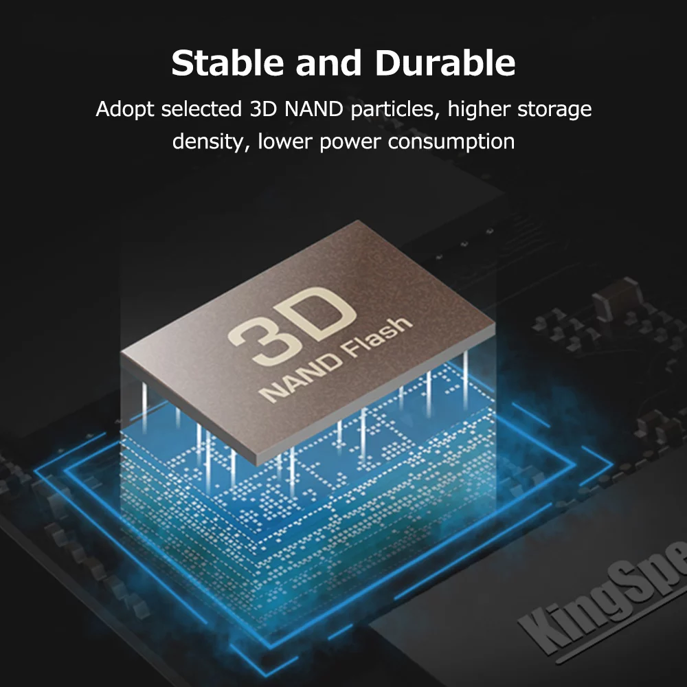 KingSpec XF 2280 512GB M.2 NVMe PCIe Gen4.0x4 SSD Solid State Drive High-speed Transmission 3D NAND Flash Low Power Consumption