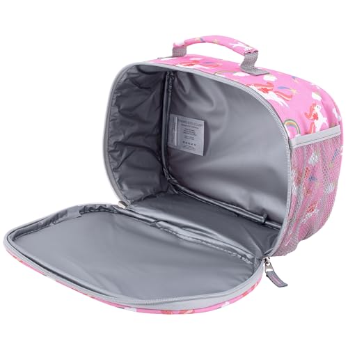 Travelers Club 5 Piece Kids' Luggage Set, Black Polkadot