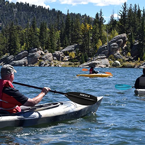 Kayak Paddle 4 Pieces Aluminum Shaft and PP Blade Floating 86.6in/220cm, 90.5inch/230cm Lightweight Oars