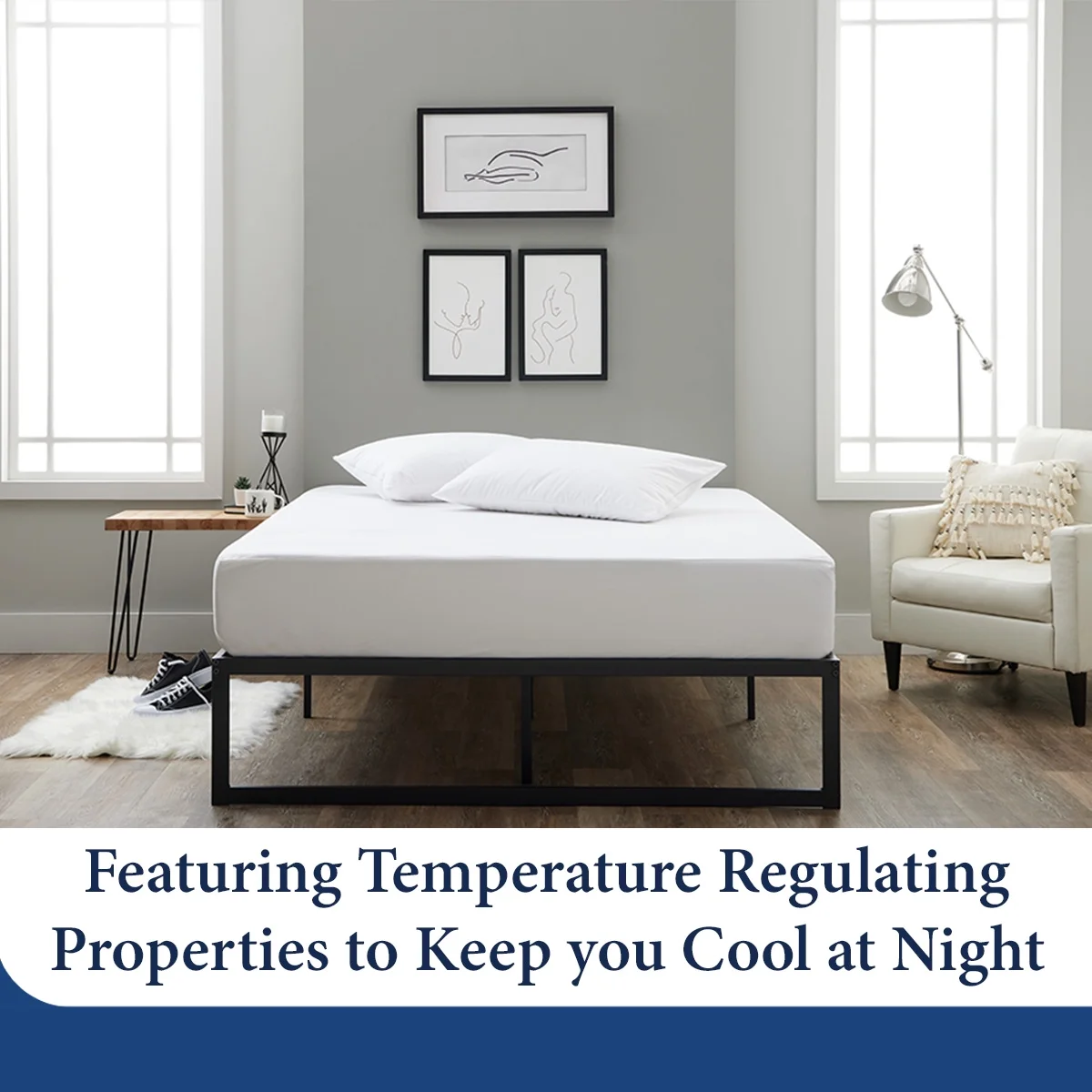 Cosy House Collection Luxury Bamboo Mattress Protector - College Dorm Room Essentials - 100% Waterproof & Vinyl Free - Ultra Soft Comfort, Stays Cool & Quiet - Premium Fitted Sheet Style (Full)