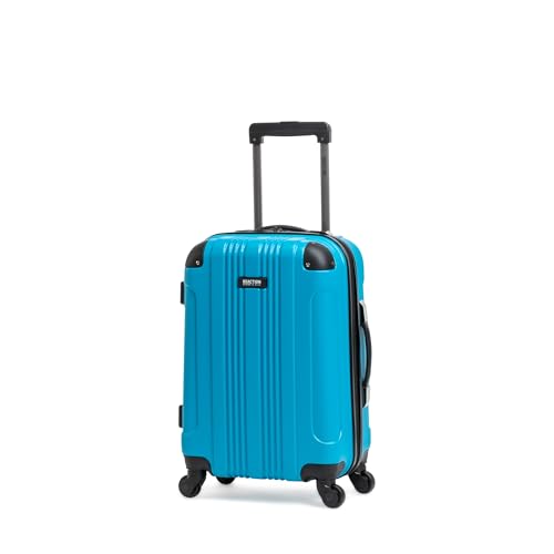 Kenneth Cole REACTION Out of Bounds Lightweight Hardshell 4-Wheel Spinner Luggage, Cobalt Blue, 20-Inch Carry On