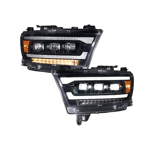 Sequential LED Headlights compatible with Ram 1500 2019-2024 (pair)