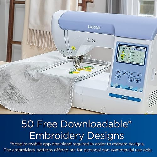 Brother PE900 Embroidery Machine with WLAN, White